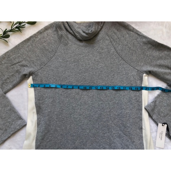 Calvin Klein Performance Long Sleeve Gray Pullover Women’s Hoodie - Picture 7 of 8